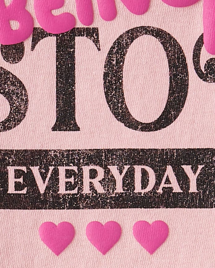 Baby And Toddler Girls Back History Graphic Tee