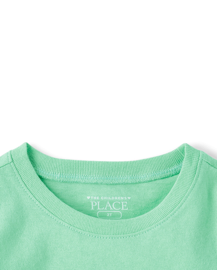 Baby And Toddler Girls St. Patrick's Day Cute Clover Graphic Tee