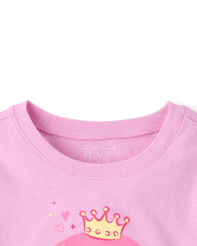 Baby And Toddler Girls 3 Birthday Graphic Tee