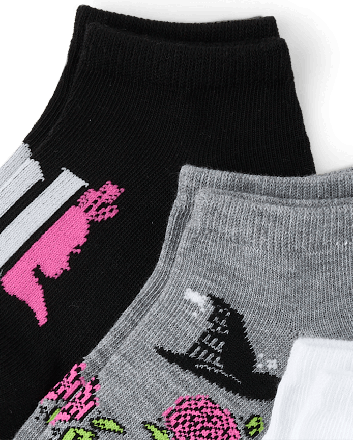 Baby And Toddler Girls Wicked™ Ankle Socks 6-Pack