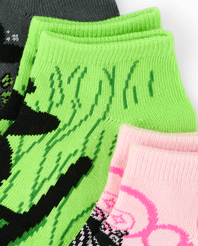 Baby And Toddler Girls Wicked™ Ankle Socks 6-Pack