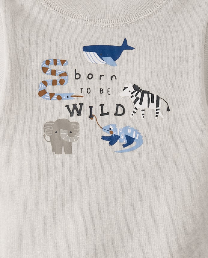 Baby Boys Animal Bodysuit 5-Pack