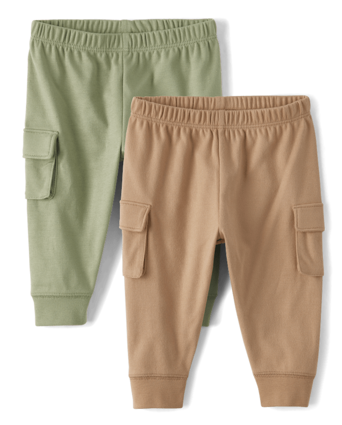 Baby Boys Cargo Jogger Pants 2-Pack