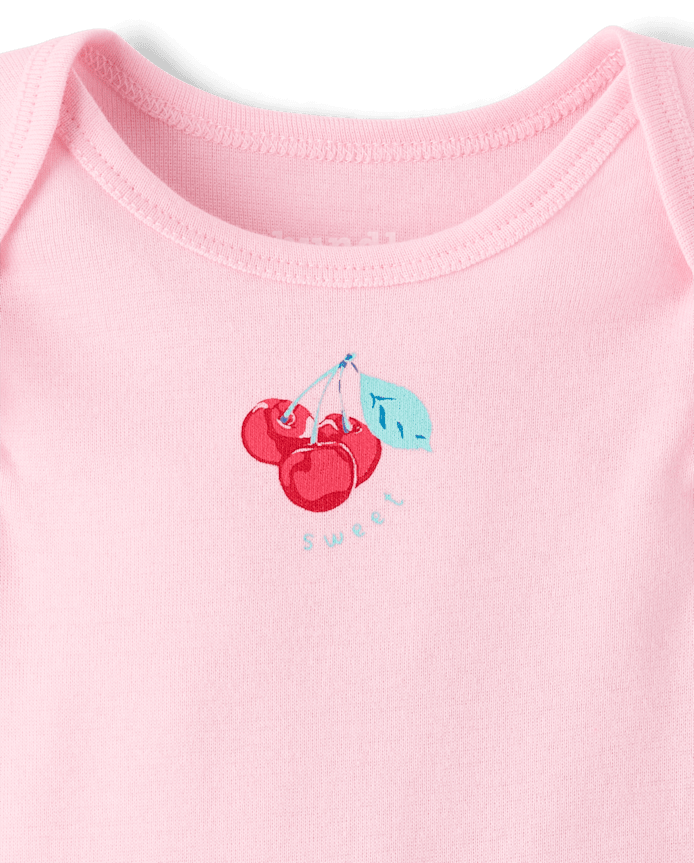 Baby Girls Cherry Bodysuit 5-Pack
