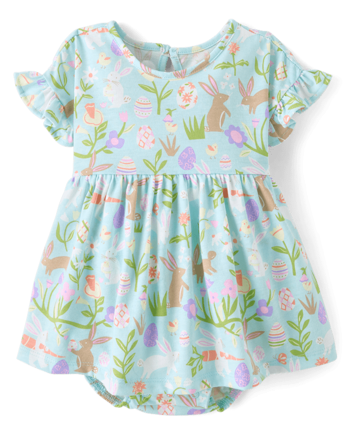 Baby Girls Easter Bodysuit Dress