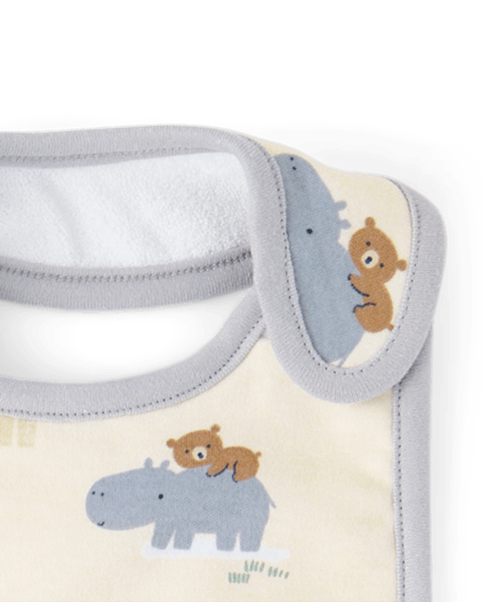 Baby Boys Animal Bib And Burp Cloth 6-Piece Set