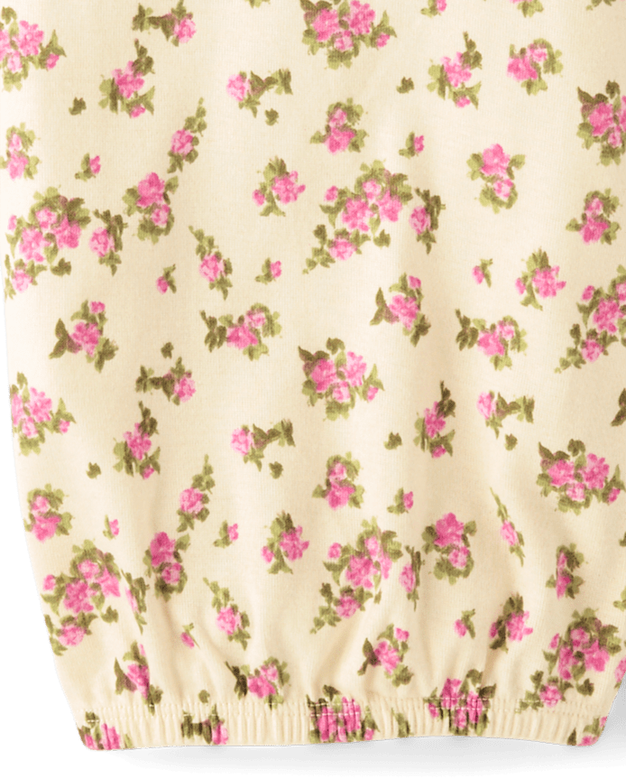 Baby Girls Floral Sleeper Gown