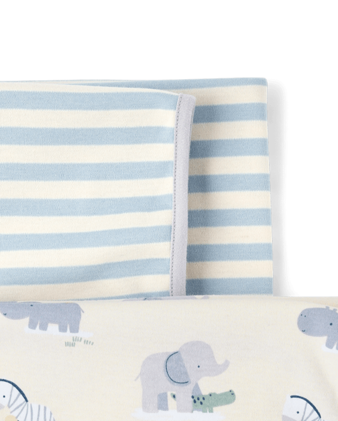 Baby Boys Animal Swaddle Blanket 2-Pack