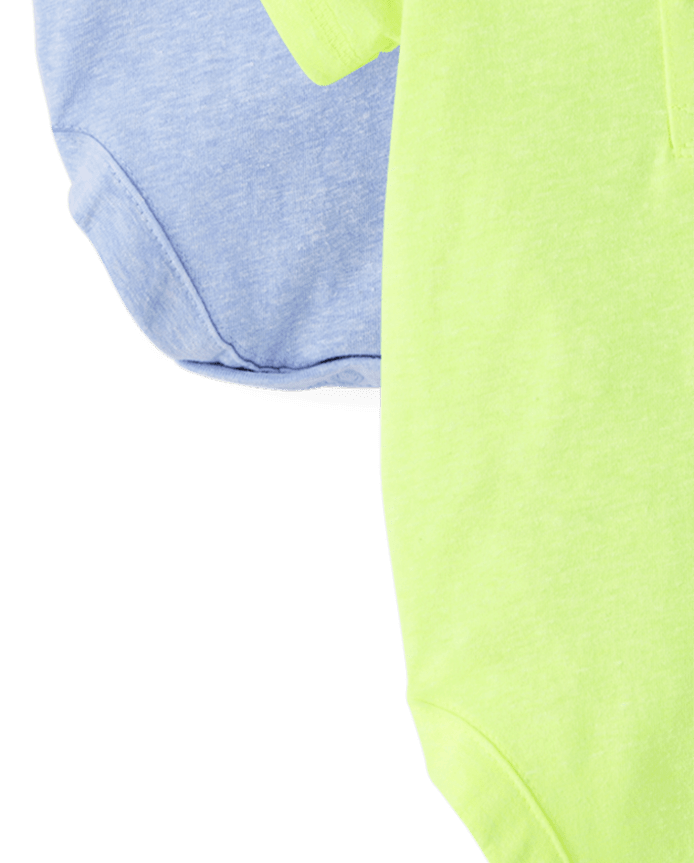 Baby Boys Marled Henley Bodysuit 3-Pack