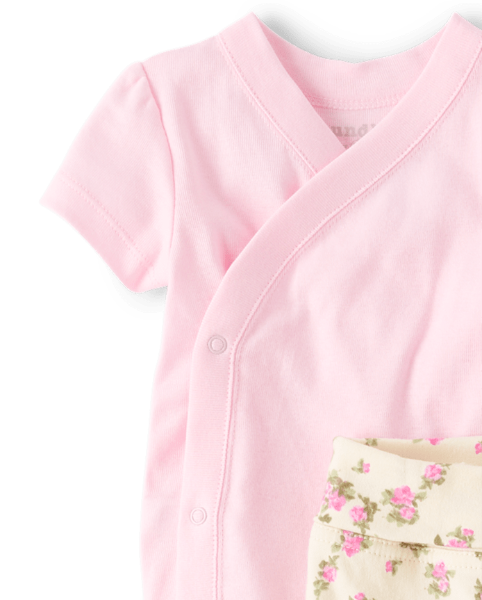 Baby Girls Floral 2-Piece Outfit Set