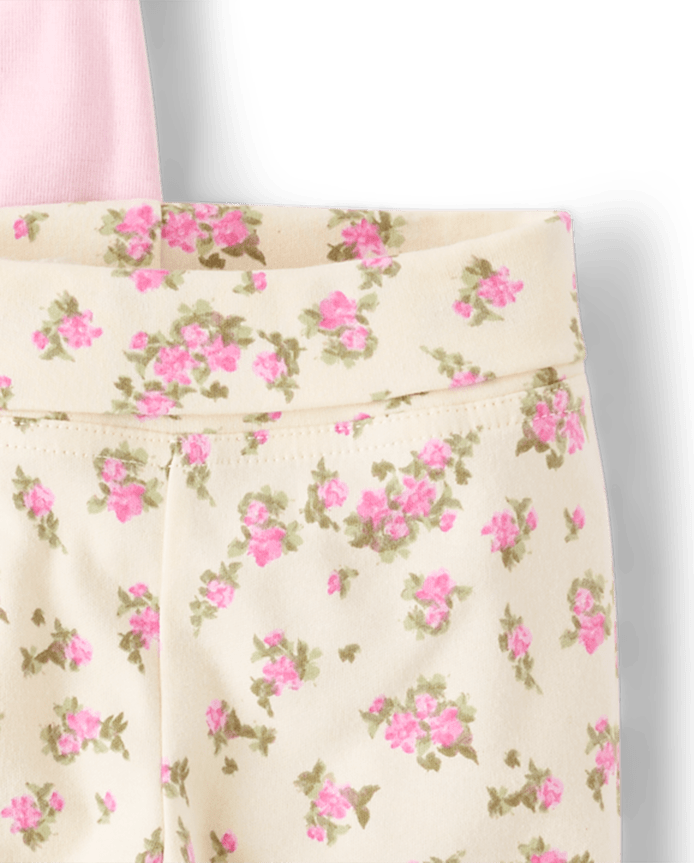 Baby Girls Floral 2-Piece Outfit Set