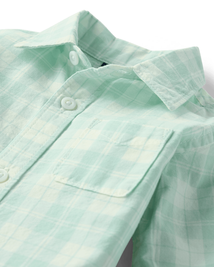 Baby Boys Plaid 2-Piece Outfit Set