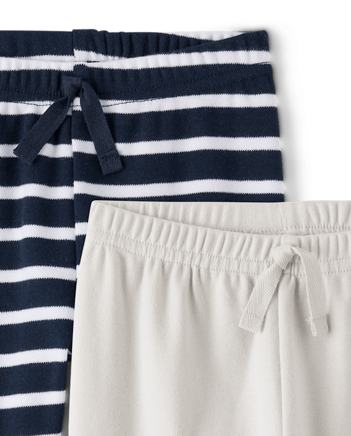 Baby Boys Striped Jogger Pants 2-Pack