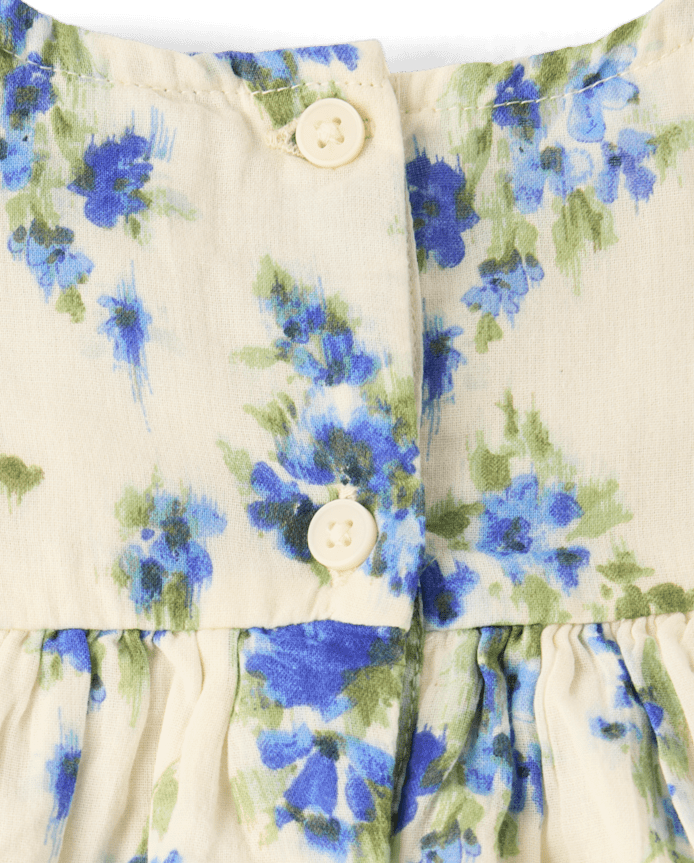 Baby Girls Mommy And Me Floral Bow Smocked Dress