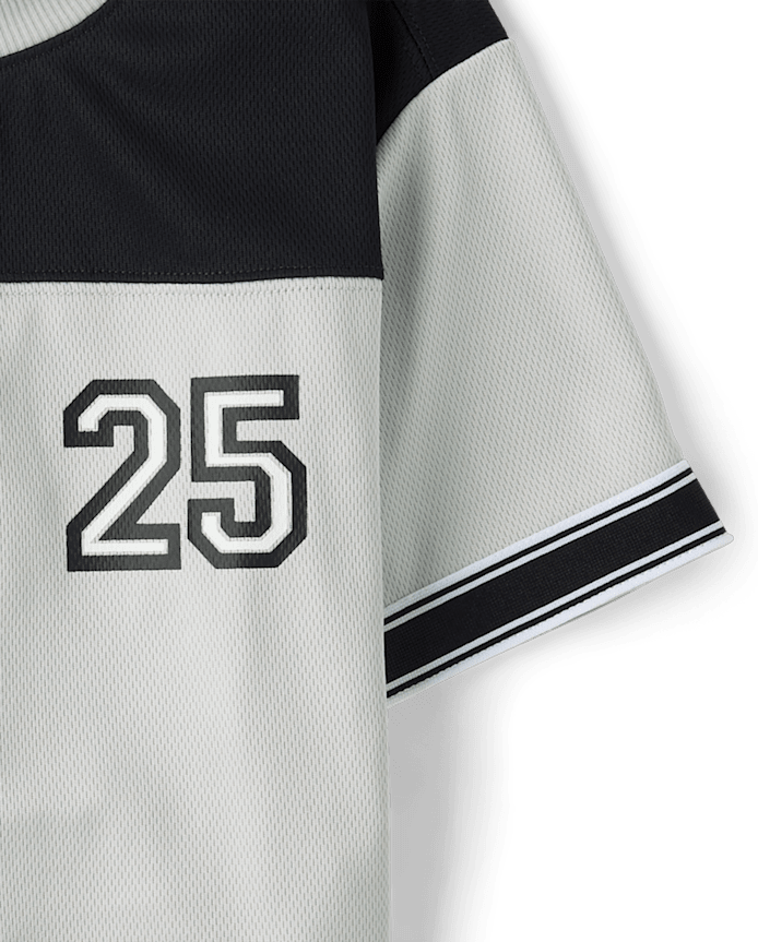 Boys Quick Dry Colorblock Mesh Football Jersey