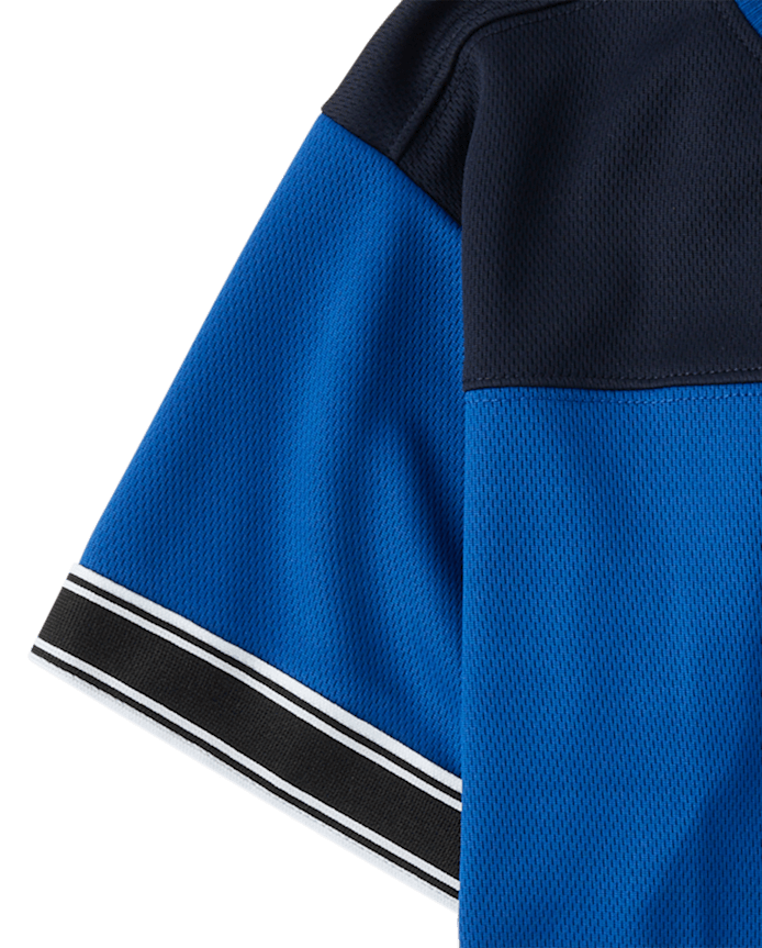 Boys Quick Dry Colorblock Mesh Football Jersey