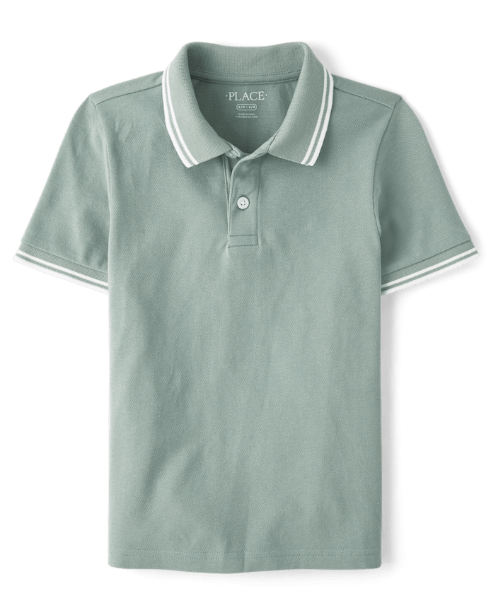 Boys Tipping Soft Pique Polo