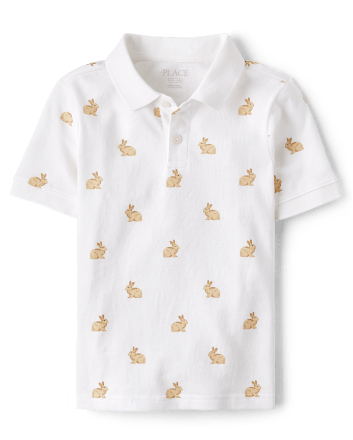 Boys Bunny Soft Pique Polo