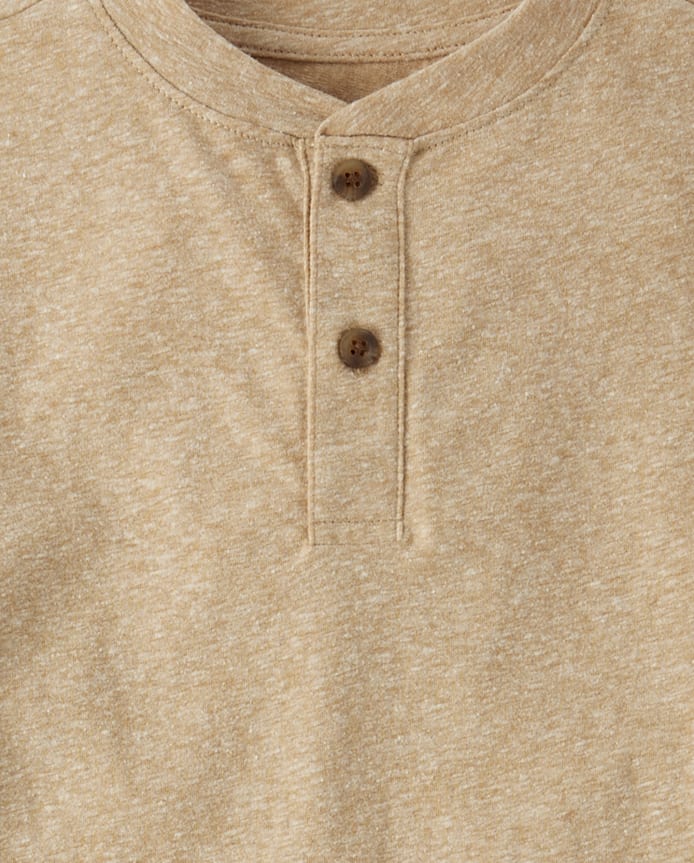 Boys Marled Henley Top