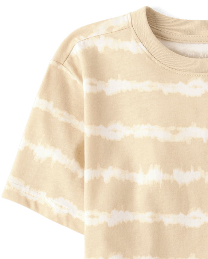 Boys Tie Dye Striped Tee