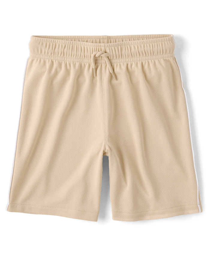 Boys Quick Dry Side Stripe Mesh Active Shorts