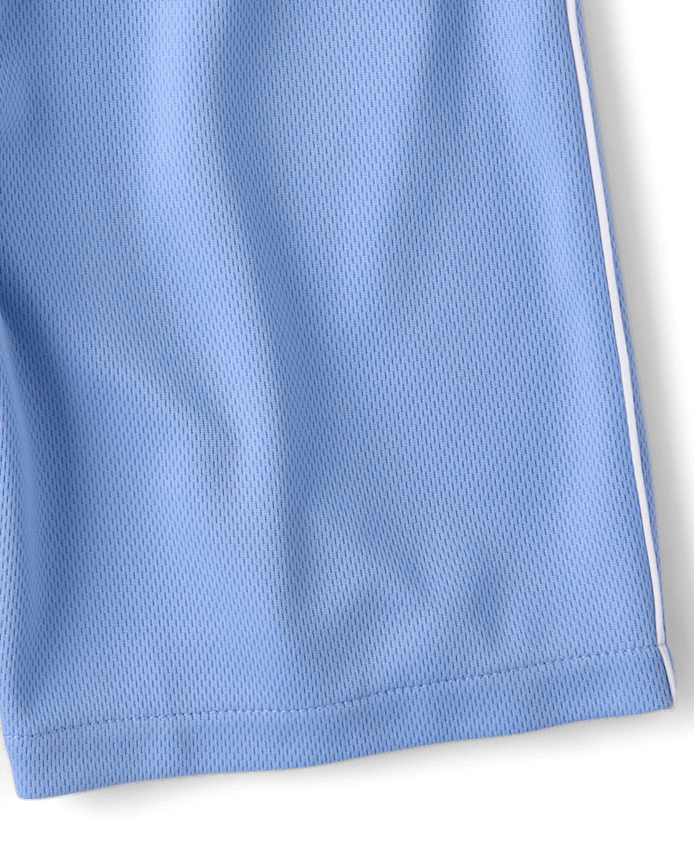 Kids Quick Dry Side Stripe Mesh Active Shorts