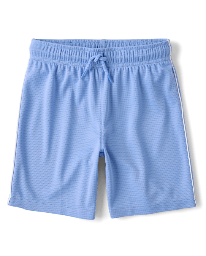Kids Quick Dry Side Stripe Mesh Active Shorts