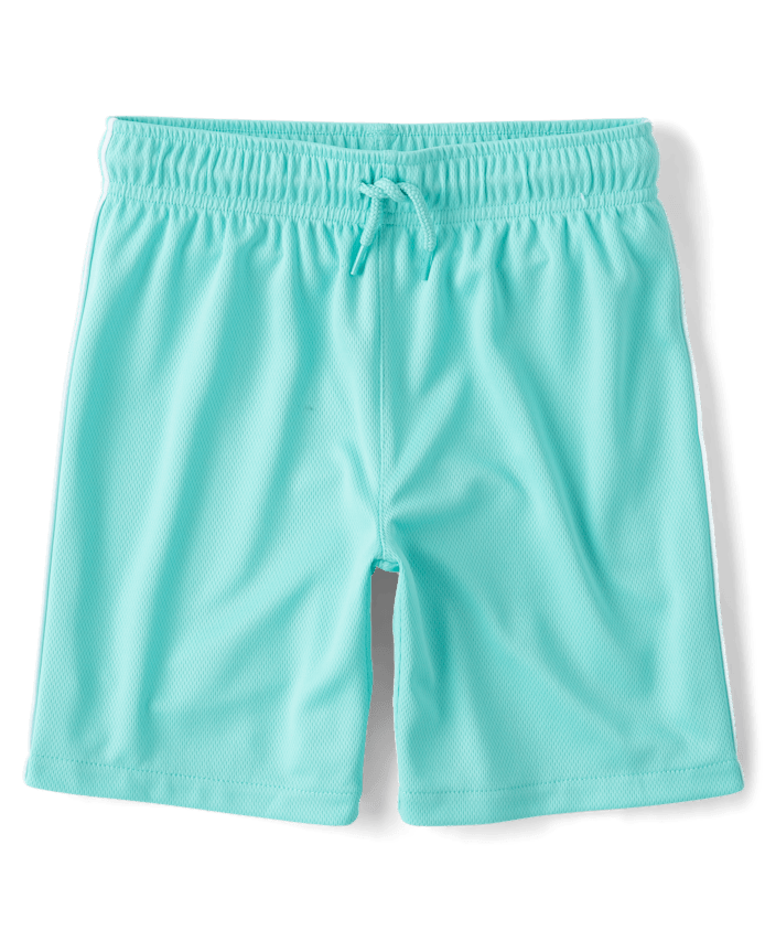 Kids Quick Dry Side Stripe Mesh Active Shorts