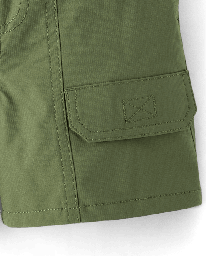 Short cargo garçon à séchage rapide en tissu ripstop
