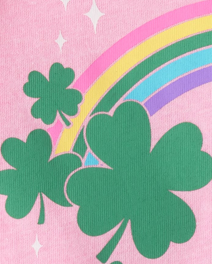 Baby And Toddler Girls St. Patrick's Day Lucky Girl Graphic Tee