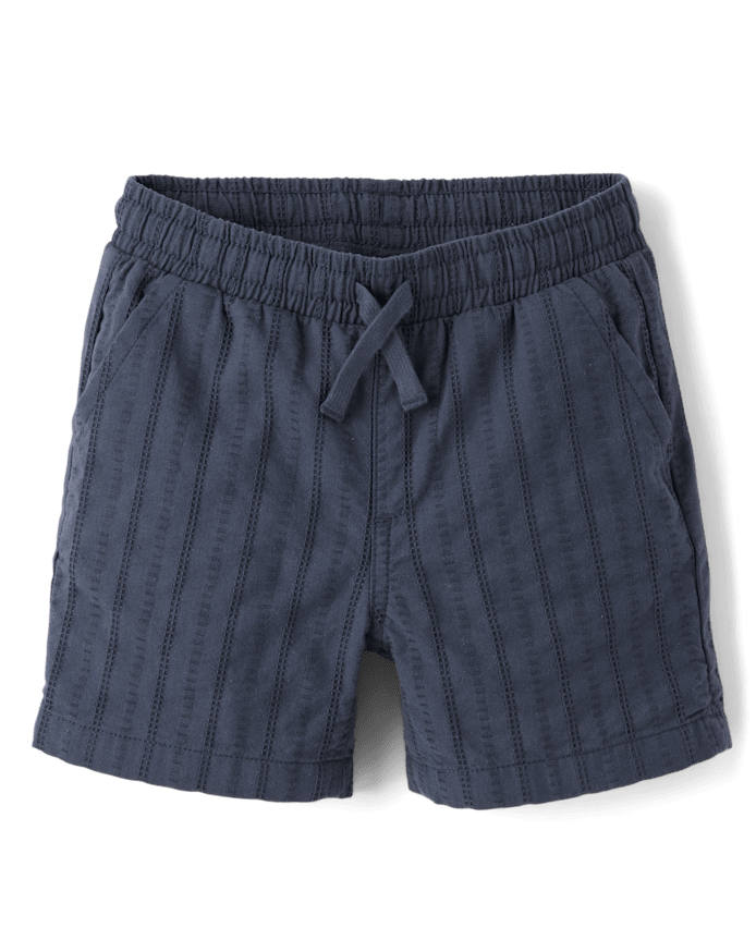 Boys Textured Pull On Jogger Shorts