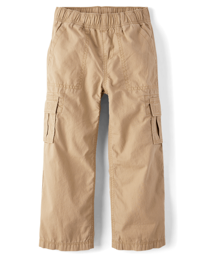 Boys Ripstop Baggy Pull On Cargo Pants