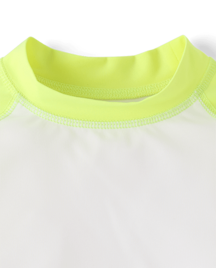 Boys Palm Tree Rashguard Swimsuit