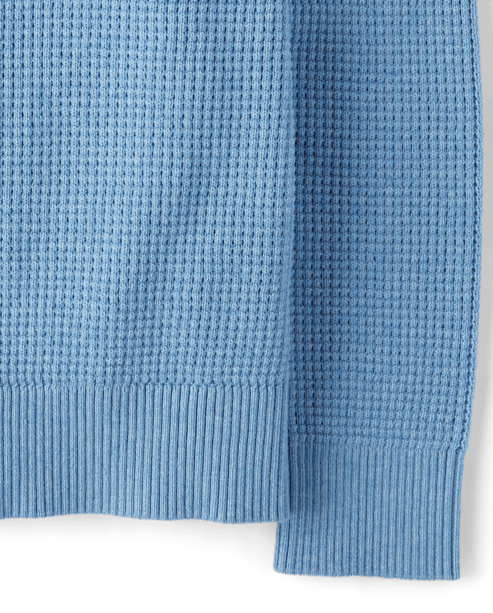 Boys Waffle Knit Sweater
