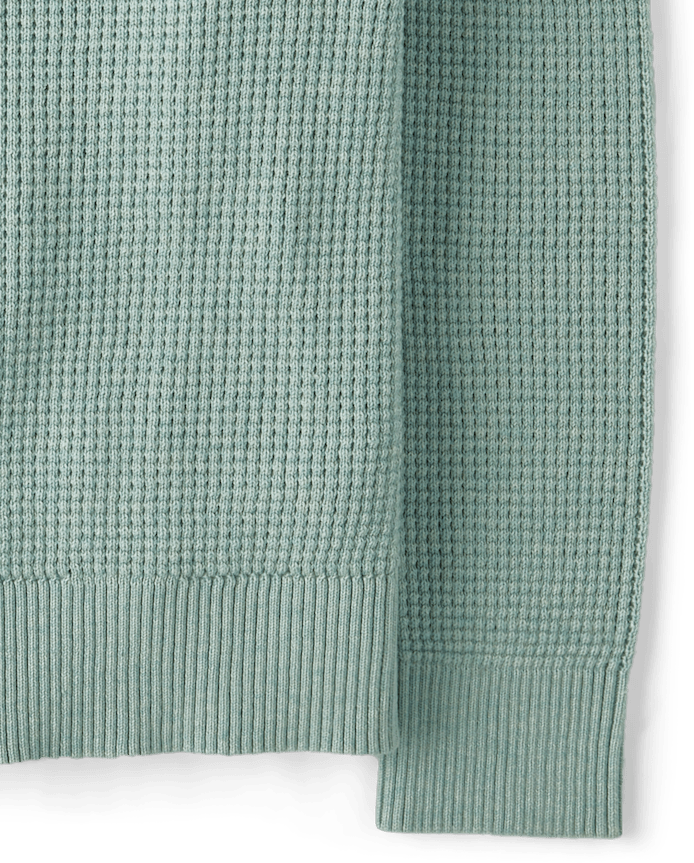 Boys Waffle Knit Sweater