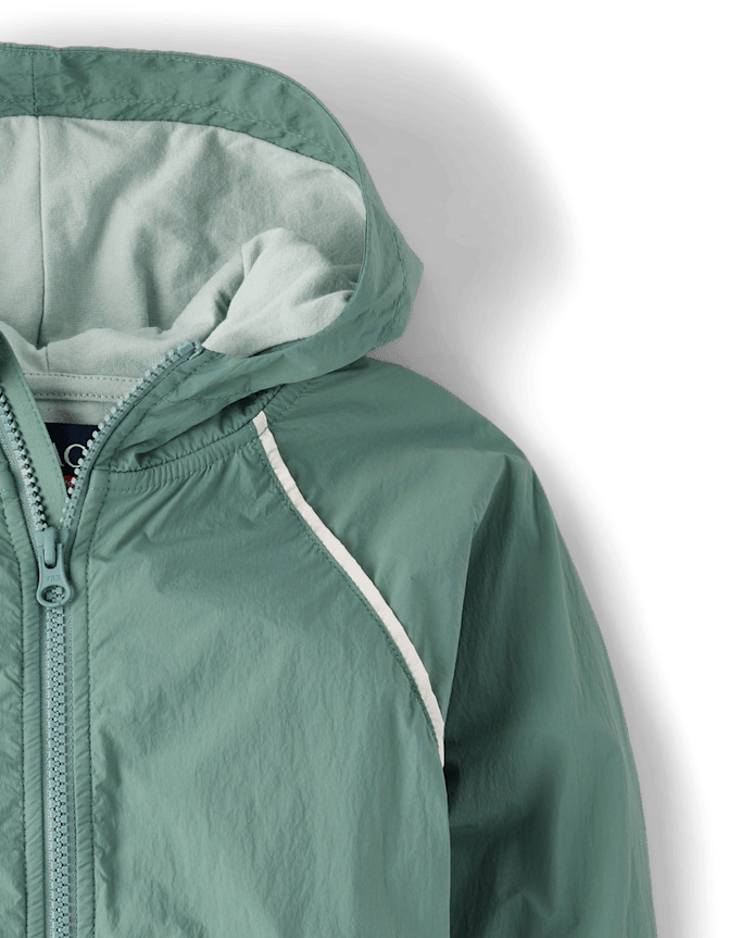 Boys Contrast Windbreaker Jacket