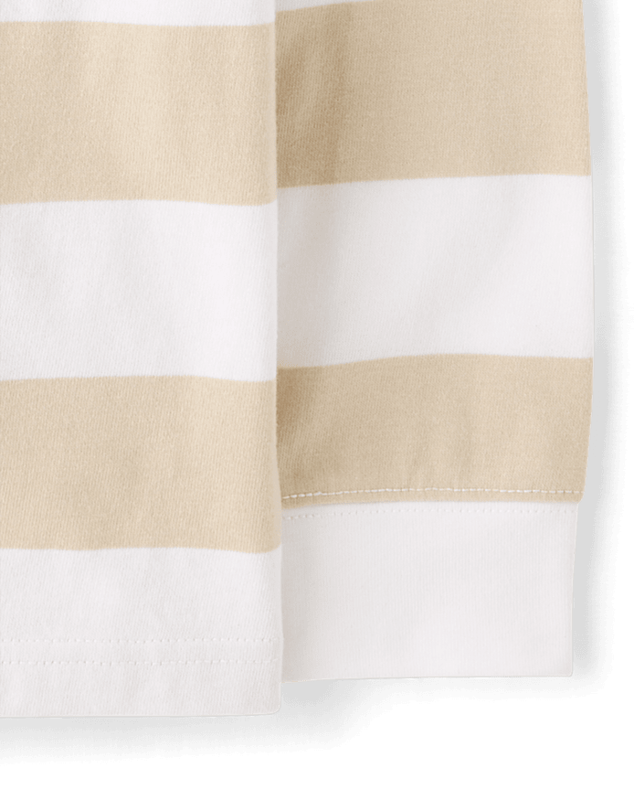 Kids Striped Rugby Polo