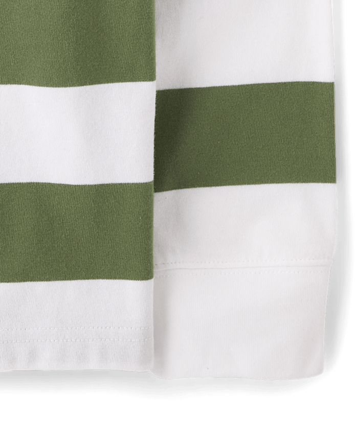 Kids Striped Rugby Polo