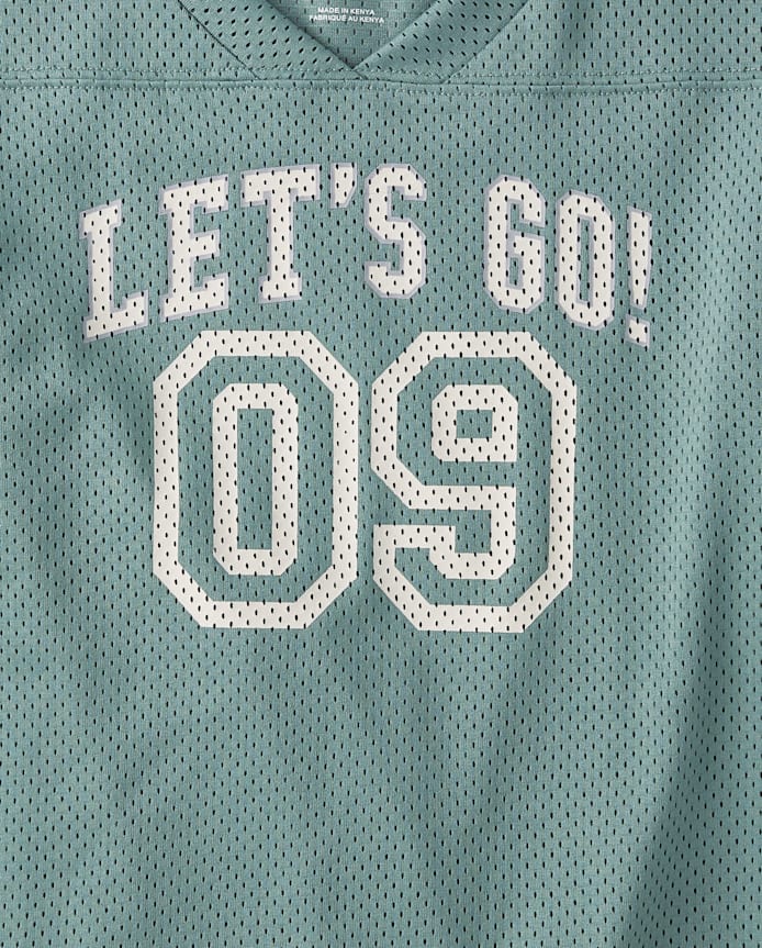 Kids Quick Dry Graphic Mesh Football Jersey