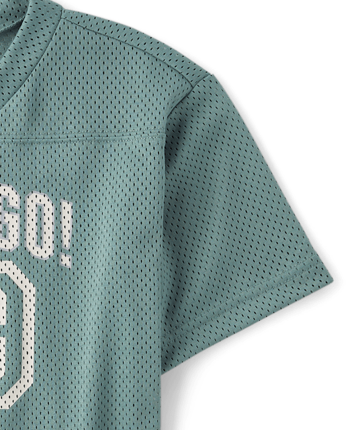 Kids Quick Dry Graphic Mesh Football Jersey