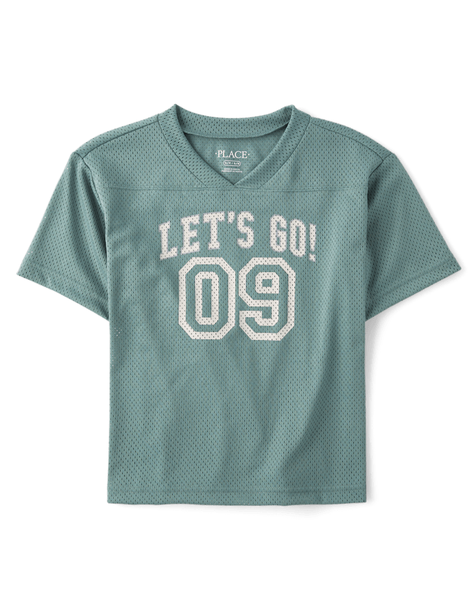 Kids Quick Dry Graphic Mesh Football Jersey