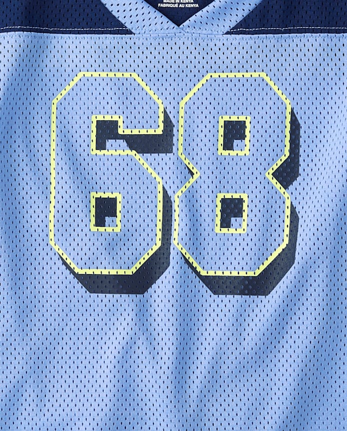 Kids Quick Dry Graphic Mesh Football Jersey