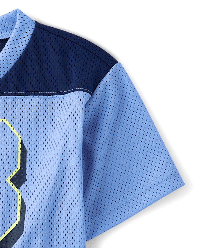 Kids Quick Dry Graphic Mesh Football Jersey