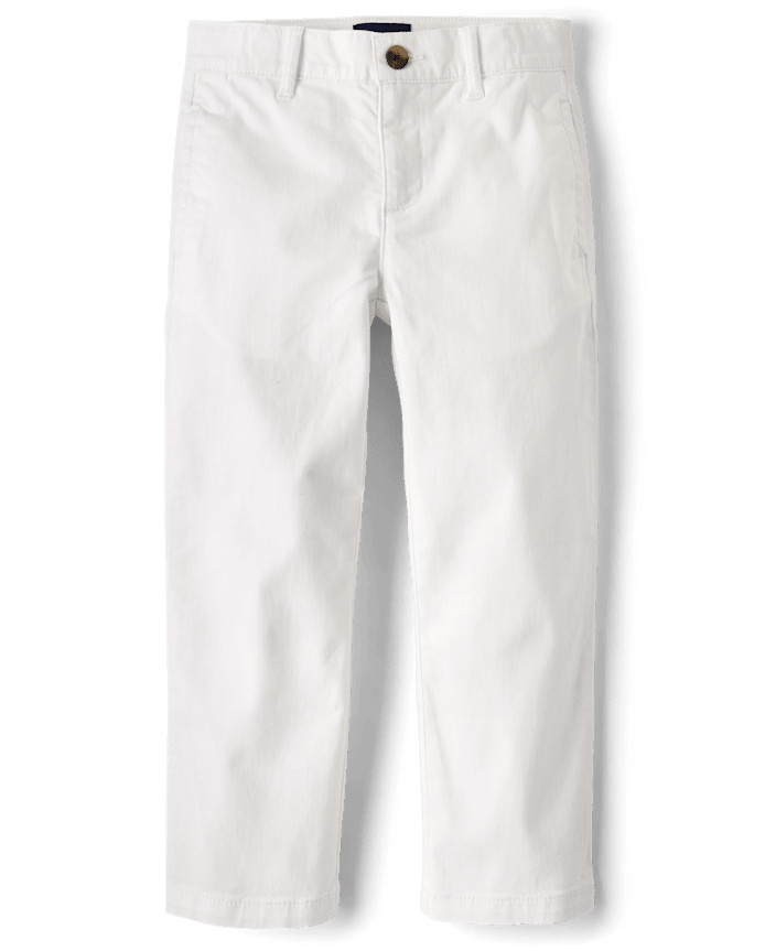 Boys Stretch Straight Chino Pants
