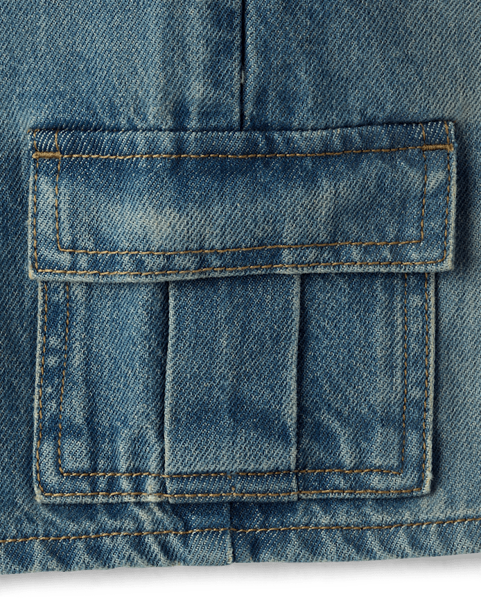 Boys Pull On Cargo Jean Shorts