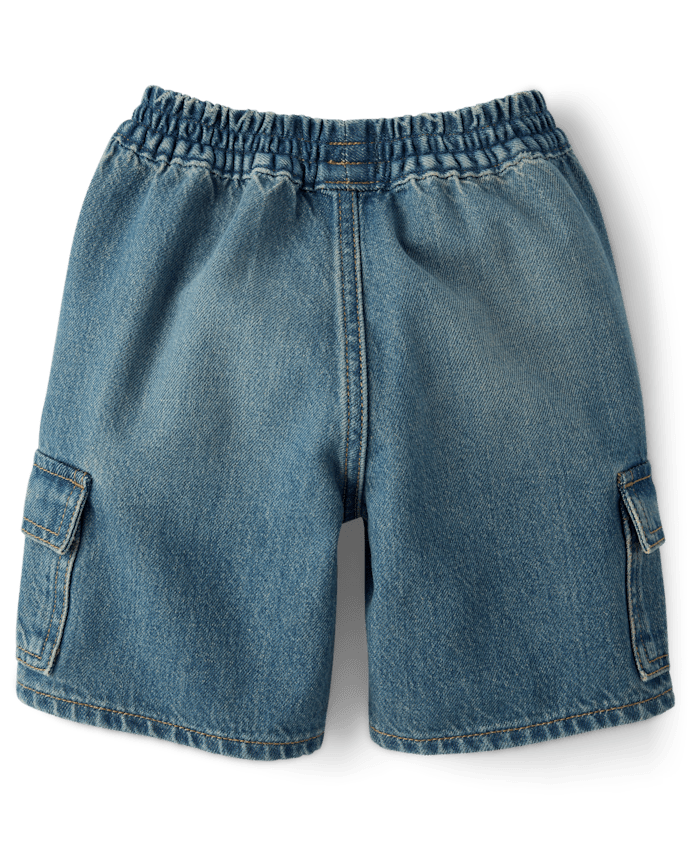 Boys Pull On Cargo Jean Shorts