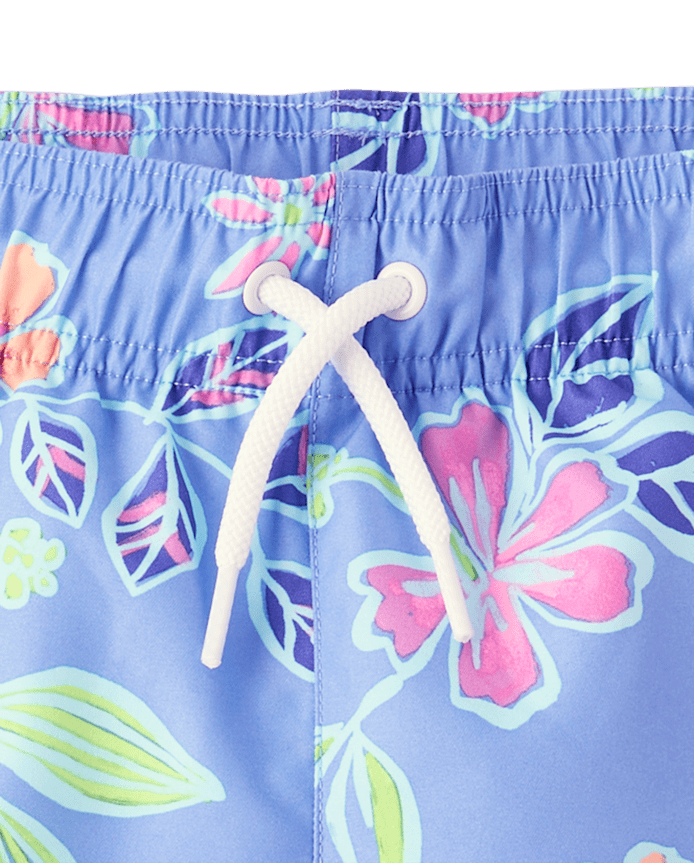 Boys Print Swim Trunks