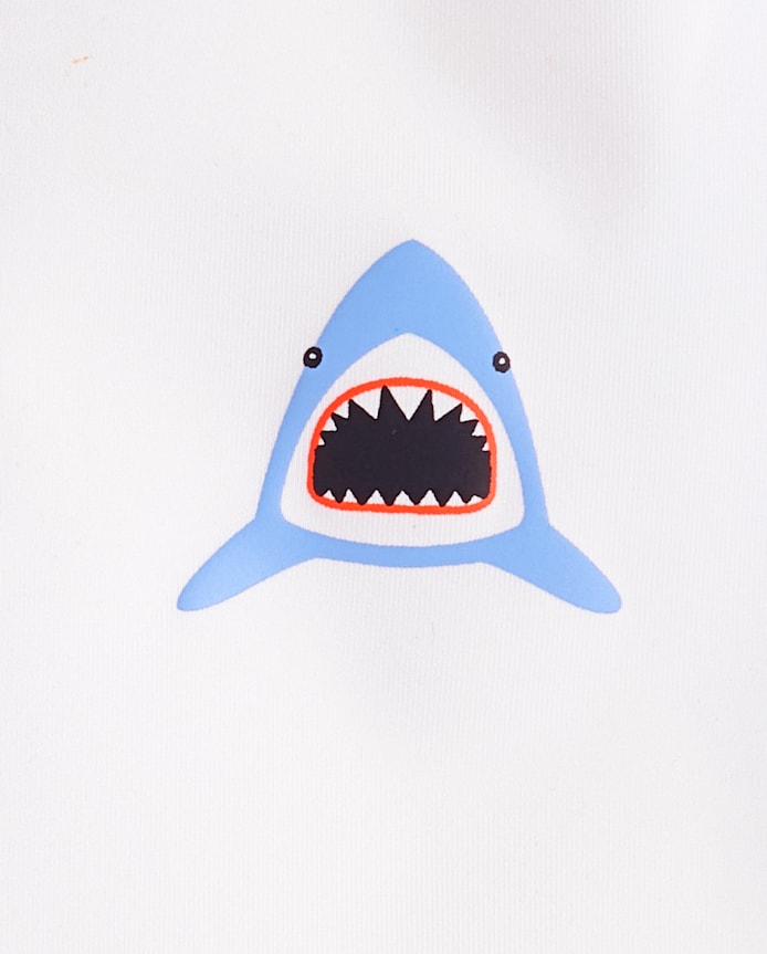 Boys Shark Rashguard Swimsuit