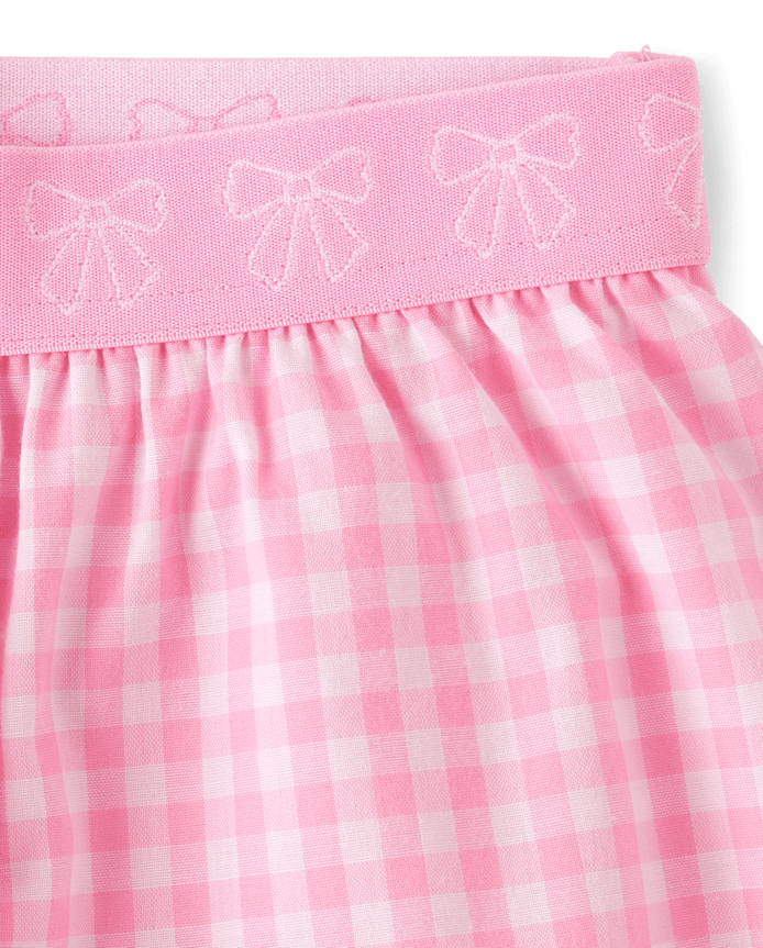 Girls Rise And Shine Club Gingham Pajamas