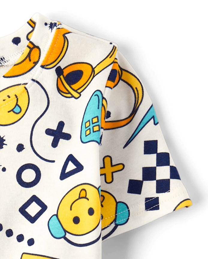 Boys Gamer Snug Fit Cotton Pajamas